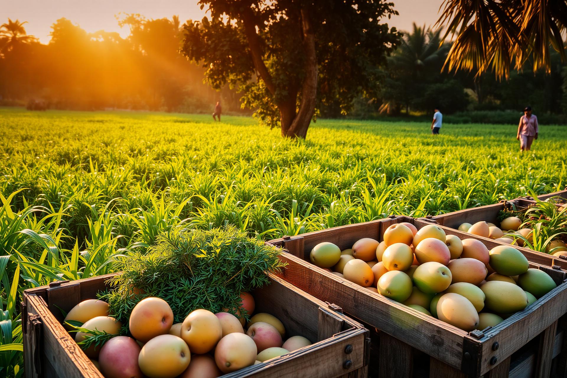 Fresh Indian farm harvest